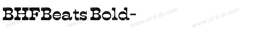 BHFBeats Bold字体转换